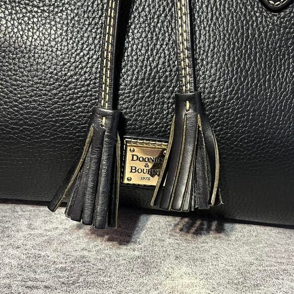 Dooney bourke handbag black pebble leather purse - Picture 2 of 8
